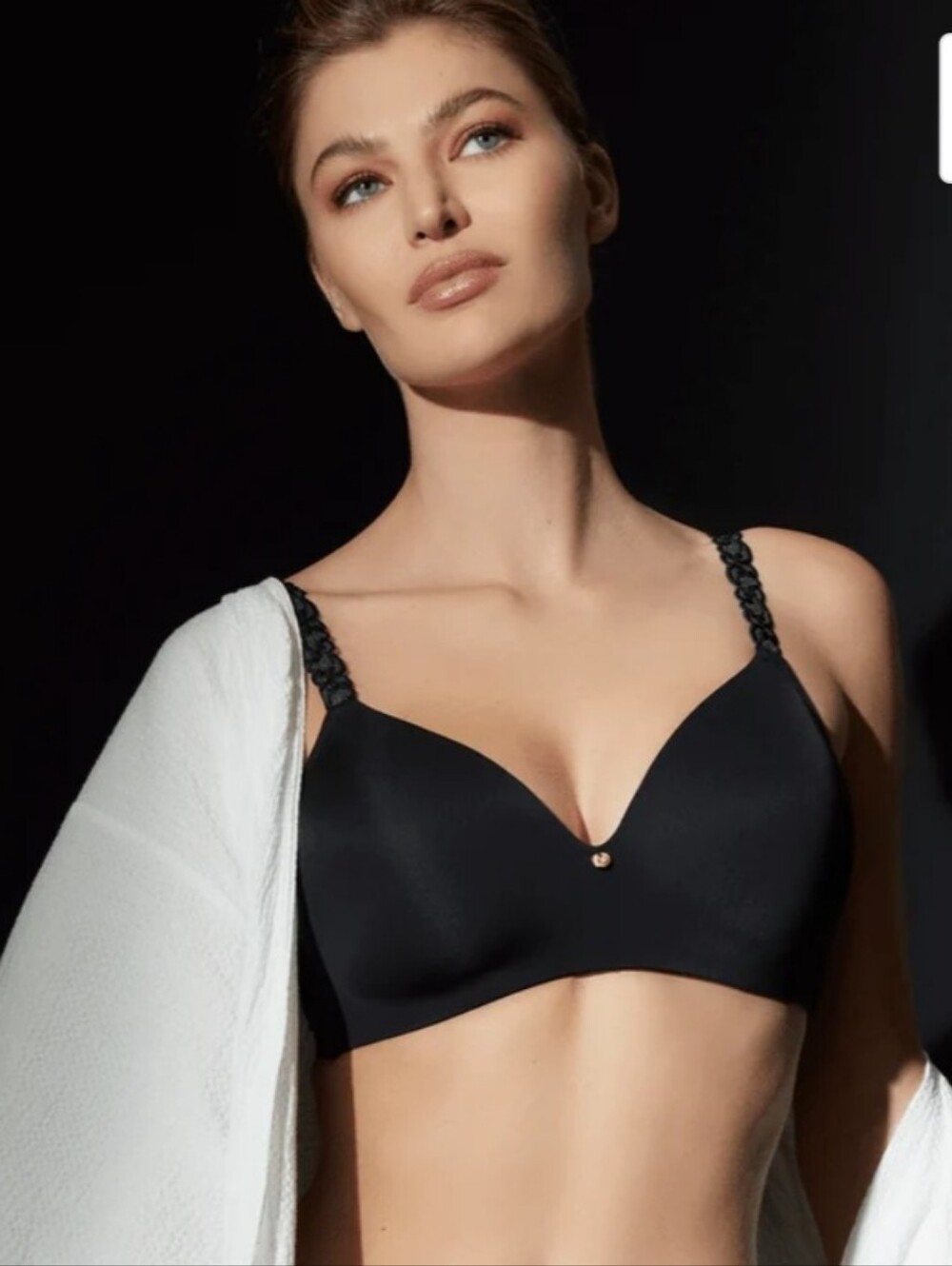 NATORI PURE LUXE CONTOUR WIRELESS BRA IN BLACK/SZ :32B ;32D